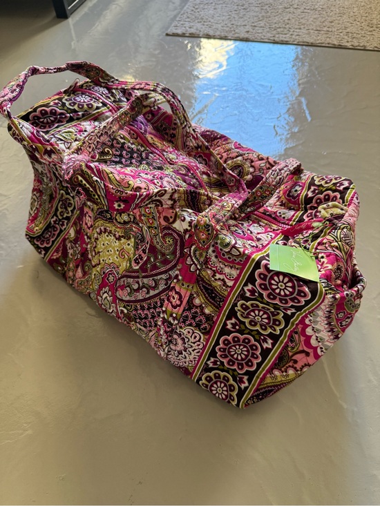Vera Bradley Handbags - Vera Bradley Large Duffle Bag in Very Berry Paisley